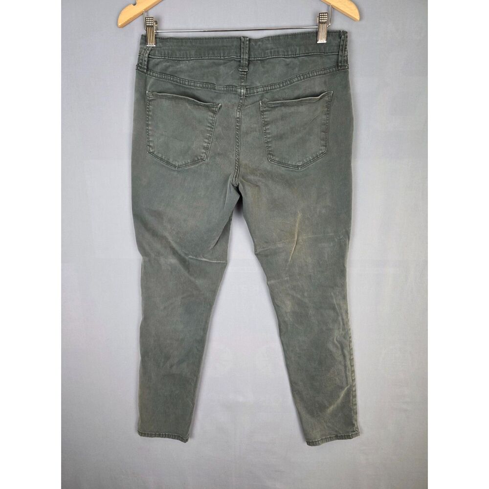 Universal Threads Mid-Rise Skinny Button Fly Pants 8/29R Army Green Midweight